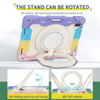 Shockproof Armor Case for iPad Series (with Rotating Stand)