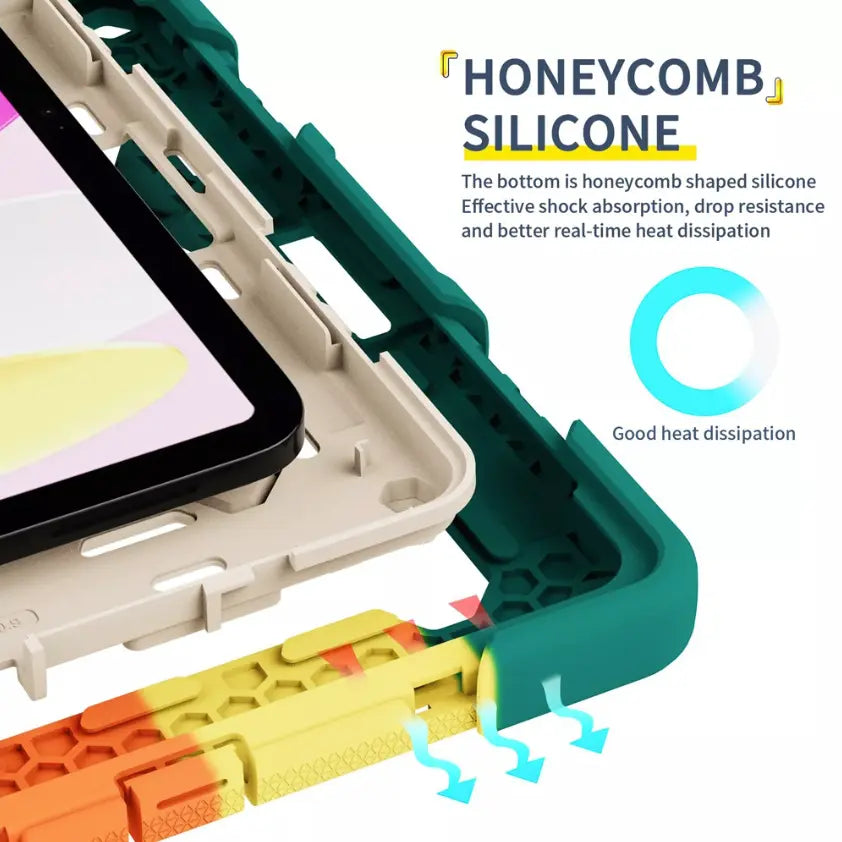 Shockproof Armor Case for iPad Series (with Rotating Stand)