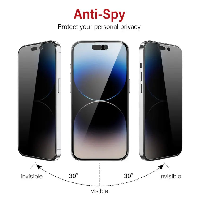 Tempered Glass Privacy Screen Protector for iPhone Series