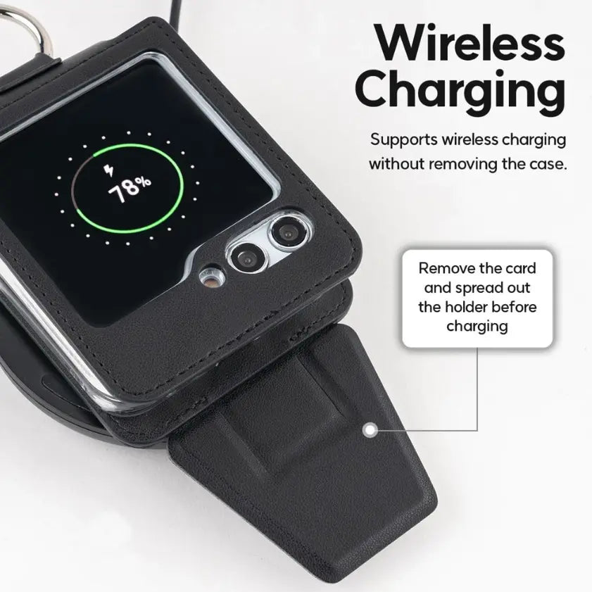 Wallet Case with Stand for Samsung Galaxy Z Flip6 / Z Flip5