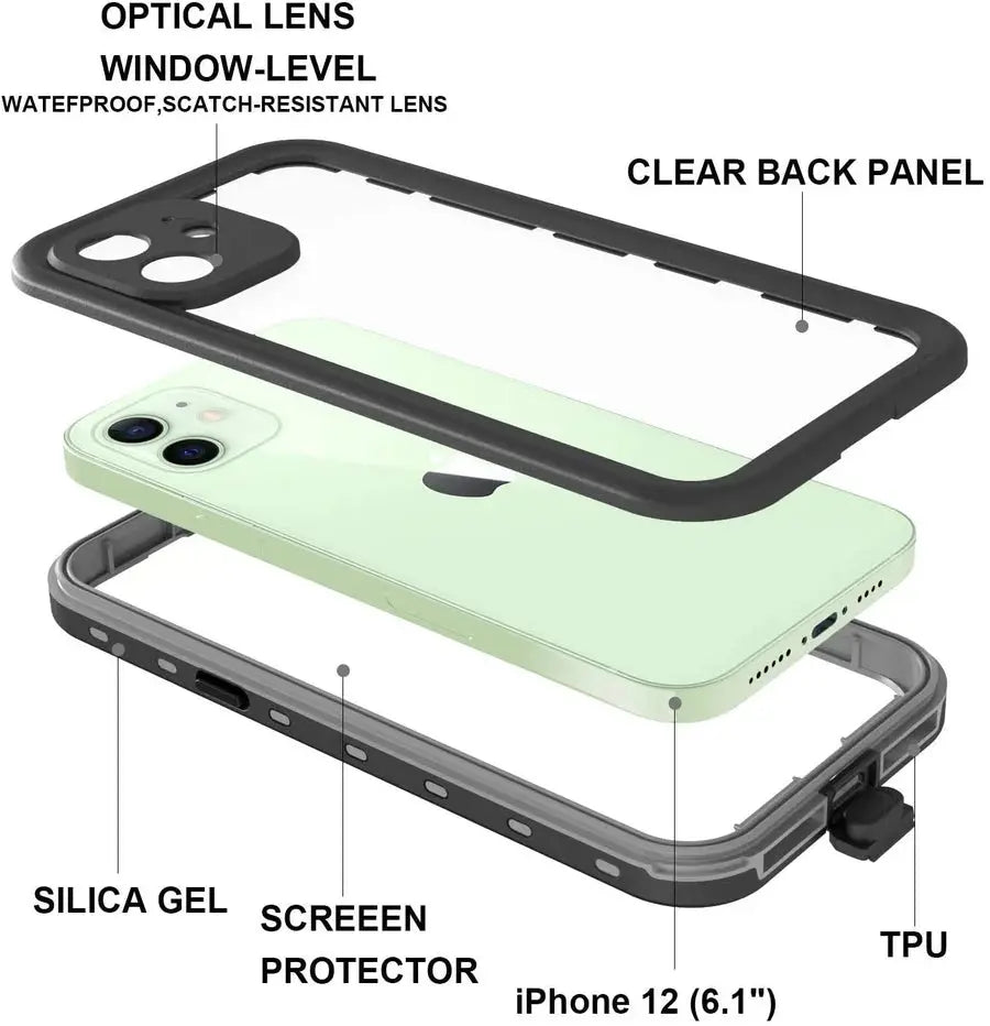 Waterproof Case for iPhone 11 / 12 / 13 Series