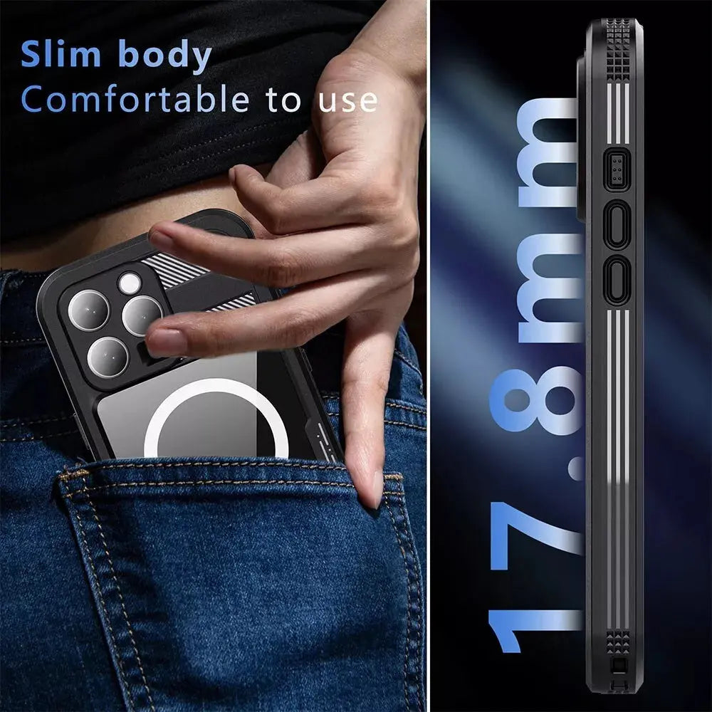 Waterproof MagSafe Case for iPhone 14 / 15 / 16 Series