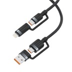 iQuick 4-in-1 Fast Charging Cable - USB-C, Lightning, 100W