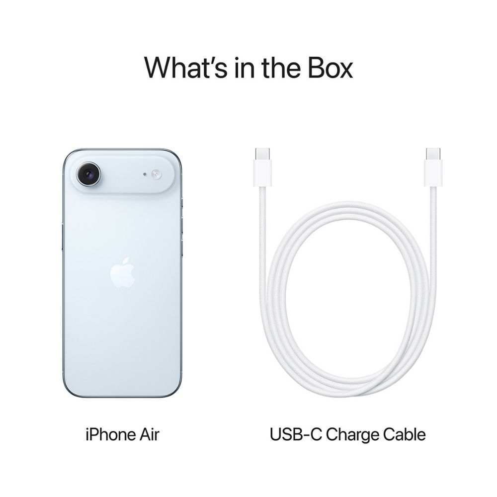 iPhone Air 256GB Sky Blue – stock photo