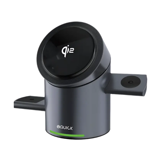 iquick 3-in-1 MagSafe Wireless Charger - iPhone, Watch, AirPods fast charging desk