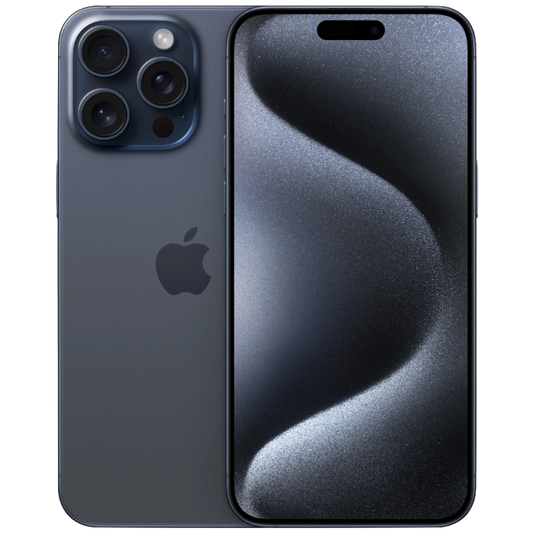 refurbished iphone 15 pro max 256gb blue titanium